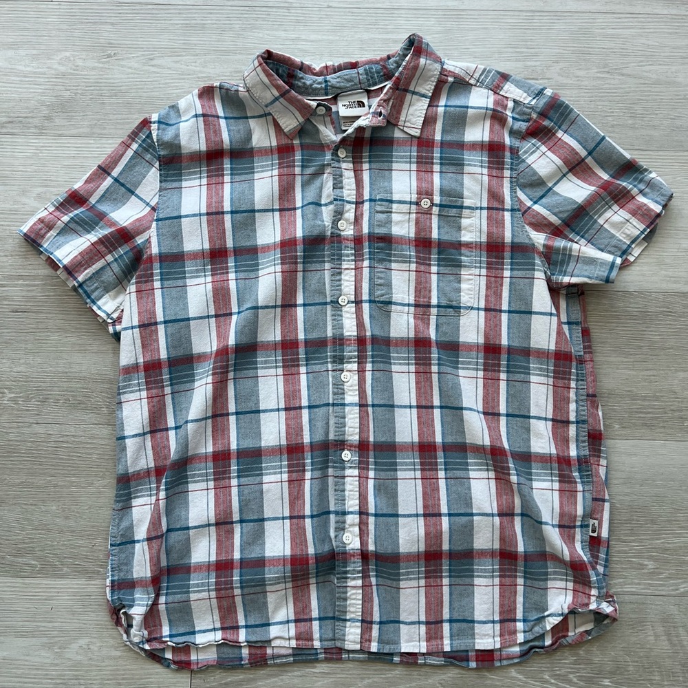 The North Face Men's Multicolor Plaid Button Down Shirt X